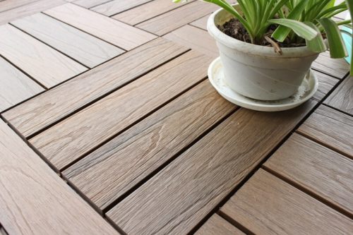 Outdoor Solution Custom made non slip wood plastic board outdoor portable wpc composite decking-Item No OS-OR02